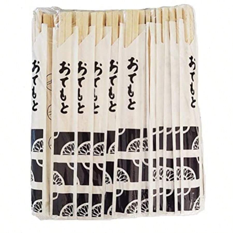 King Vaga palillos chinos biodegradables, paquete 100 piezas de 20 cm, higiénicos, ideales para sushi, reuniones, utensilio ecológico reciclable para cocina y restaurante - Madera - Ver 1