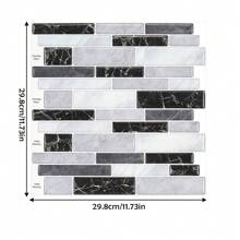 Peel And Stick Waterproof Backsplash Wallpaper For Kitchen, Bathroom Self-Adhesive Tile Contact Paper Countertops And Walls