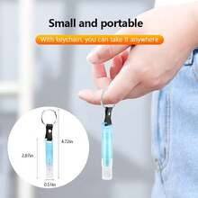 Mini Spray Bottle With Keychain 4pcs Mini Empty Refillable Perfume Plastic Spray Bottle 3ml - Multicolor - View 5