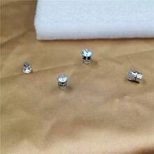 5mm-8mm Stainless Steel Cubic Zirconia Magnetic Earrings, Unisex, Made Of Stainless Steel And Cubic Zirconia - Multicolor - View 8