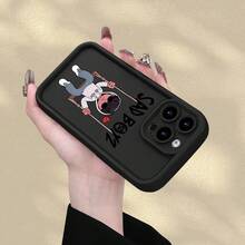 Estuche protector suave de alta gama con patrón de niños jóvenes, elegante y moderno, hermoso e interesante para iPhone 7/8/X/XS/XR/11/12/13/14/15/16 Plus Pro Max Mini, regalo perfecto para vacaciones/cumpleaños para novia, novio, mujer, hombre, esposo, esposa, amigo o para ti mismo - Negro - Ver 8