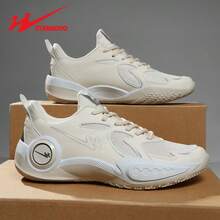 STARNOVO Men's Basketball Shoes, Ultra-Light Rubber Sole Anti-Slip Wear-Resistant, PU Leather + Knitted Mesh Patchwork, Comfortable Lining, Moisture-Wicking Breathable, Suitable For Middle & Primary School Students Basketball/Baseball Training And Competition