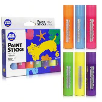 Juego de 6 pinceles de pintura DIY de secado rápido y creativos con graffiti, pinceles de acuarela fluorescentes lindos, adecuados para útiles escolares, recompensas y regalos, color aleatorio