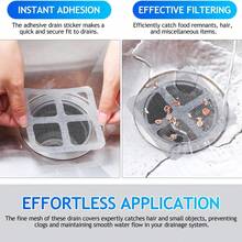 100pcs/50pcs/30pcs/10pcs Disposable Shower Drain Cover - Hair Catcher Net For Bathroom, Kitchen, Bathtub, Sink - Easy To Install, Prevent Clogging, 4 Inch X 4 Inch, Bathroom Accessories, Shower Drain Cover, Sink Strainer, Kitchen Accessories, Sink Cover - Multicolor - View 4