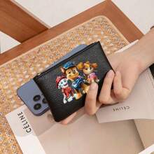 Paw Patrol 1pc Paw Patrol Cartoon Short Wallet With Zipper Closure Durable Skye Cartoon Design Compact & Stylish For Everyday Use Coin Purse For Women Money Wallet Mini Wallet Purse Wallet Coin Wallet