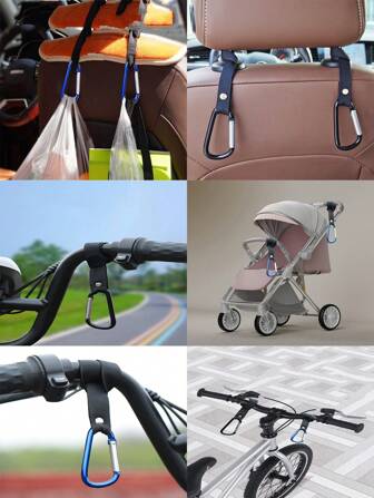 Crochet multifonction pour voiture, moto, vélo électrique, crochets de suspension lourds, crochet universel pour guidon, bagage, sac à provisions, etc.