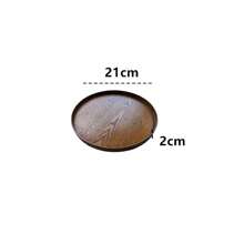 1 件/3 件木制托盘，用于盛放食物、小吃、饮料、寿司、牛排、披萨、甜点、蛋糕、面包、早餐托盘、咖啡托盘、茶托盘、熟食拼盘 - 棕色 - 查看 2