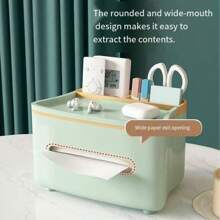 Luxus Haushalt Papierhandtuchhalter, hochwertiger Wohnzimmer Schreibtisch Teetisch Schlafzimmer cremefarbener Fernbedienungshalter Taschentuchbox Schulanfang