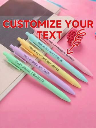 Bolígrafos de tinta con forma de macaron de color personalizable, bolígrafos de tinta con letra personalizada, adecuados como premios escolares, regalos de centro comercial, regalos de hotel, regalos de catering y otros regalos publicitarios personalizados. Este bolígrafo reutilizable para volver a la escuela es adecuado tanto para hombres como para mujeres.