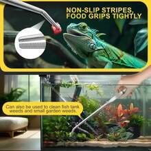 Nhíp thép không gỉ chính xác, thiết kế cong với tay cầm dày, cầm nắm thoải mái, giữ chặt, kìm răng cưa đa chức năng, thích hợp cho bể cá, đồ thủ công, cây thủy sinh, bò sát, dụng cụ cho ăn, hộp đựng thủy tinh - Nhiều màu 1 cái - Xem 9