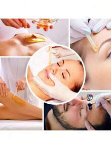 100/200/500pcs-Wooden Wax Sticks - Eyebrow, Lip, Nose Small Waxing Applicator Sticks For Hair Removal And Smooth Skin - Spa And Home Usage