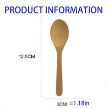 Natural Bamboo Spoons, Household Dessert Spoons, Ice Cream Spoons, Coffee Spoons,School Supplies