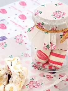 50pcs/Pack Printed Wax Paper Food Liners, Oil-Proof Baking Parchment Paper, For Bread, Sandwiches, Burgers Packaging, Kitchen And Dining Use