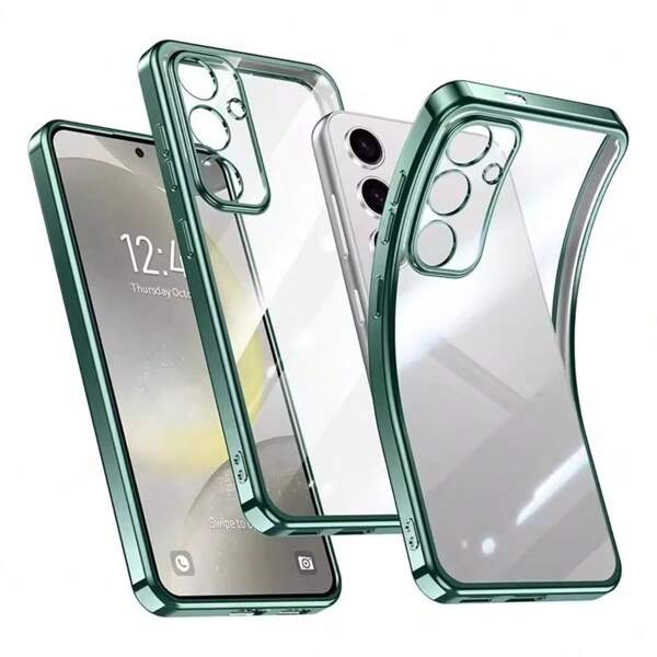 TPU Electroplating High-Transparent Mobile Phone Case For Compatible With SAMSING S25 S25+ S25Ultra S25Edge