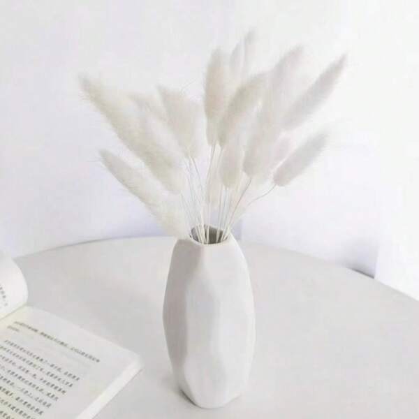 60/120 piezas Decoraciones colgantes de estilo bohemio con ramos de flores secas de césped de pompones y cola de conejo para decoración de boda, hogar, fiesta, manualidades DIY, festivales de cosecha, Halloween, Navidad, otoño