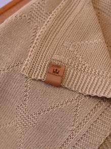 Knitted Baby Blanket Warm Maternity Blanket With Heart