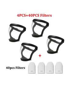 Máscara de protección facial transparente completa con hebilla ajustable, máscara protectora facial transparente unisex, máscara de motocicleta/ciclismo a prueba de viento y polvo, gafas de protección para soldadura, máscara de esquí - Multicolor - Ver 23