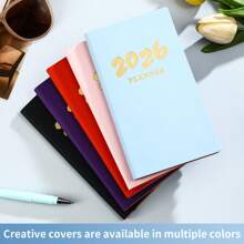 Cross Border 2026 English Schedule Book, 365 Day Time Management, Daily Plan Book, Pocket Notebook, Efficiency Manual,For School Supplies,Back To School