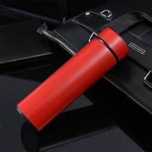 Simple Vacuum Insulated Cup, Stainless Steel Double-Layer Business Straight Cup, Portable Creative Gift, Customized Water Cup, 1pc