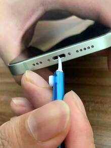 4 件套可伸缩手机清洁套装，多功能手机和耳机清洁套装，手机清洁，手机和平板电脑端口维修和恢复，Lightning 线缆和连接器，易于存储和便携设计