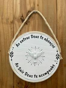 Holy Spirit Door Sign God Door Sign Door And Wall Decoration - 白色 - 查看 1