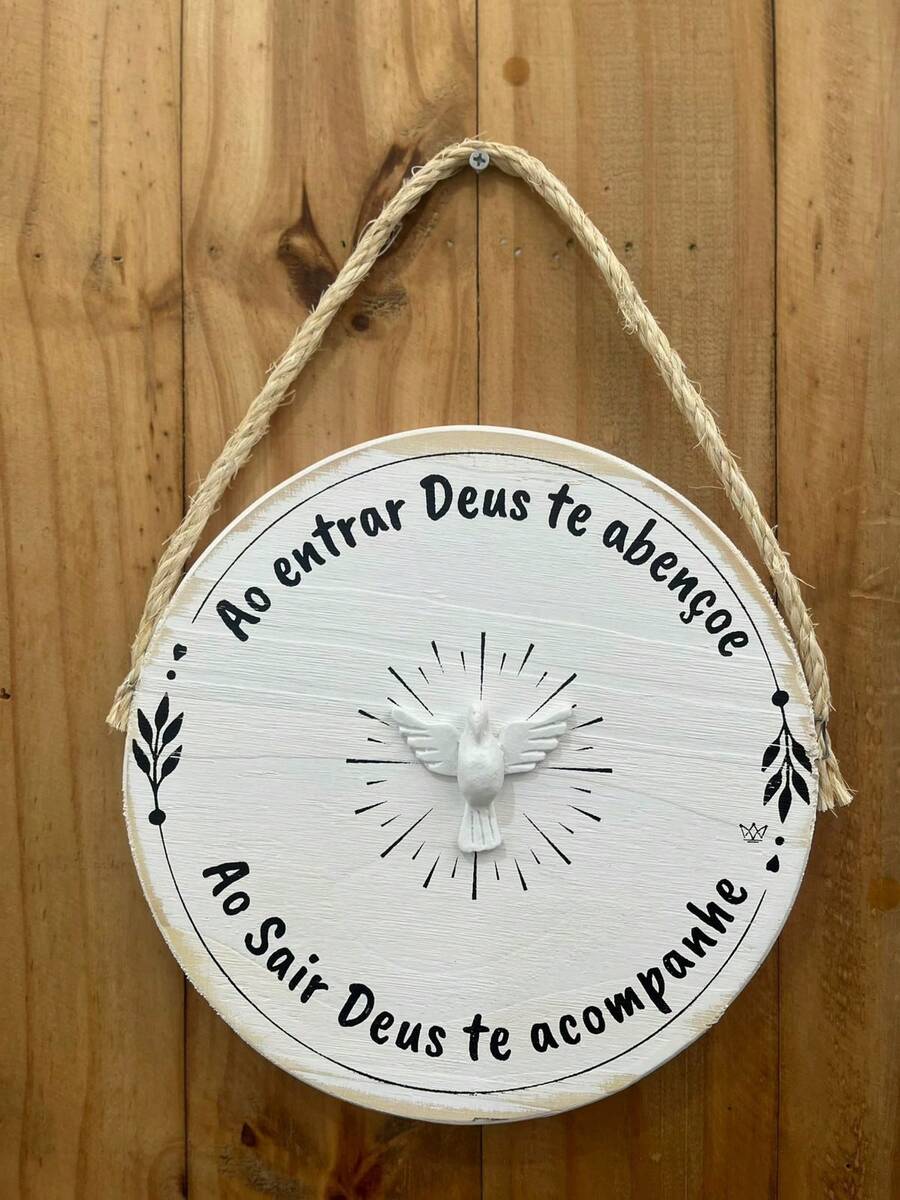 Holy Spirit Door Sign God Door Sign Door And Wall Decoration - 白色 - 查看 1