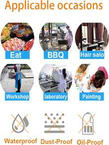 10/30/50PCS Large Disposable Aprons, Individually Packaged Disposable Aprons - Thickened Waterproof And Oilproof, Suitable For Catering, BBQ, Hot Pot Restaurants And Art Studios - Hygienic Single Use Protective Clothing, Restaurant Aprons | Functional Aprons | Packaged Aprons - Multicolor - View 5