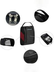 1 pièce Sac à chaussures de sport personnalisé avec broderie de nom, sac de rangement pour chaussures de sport/de gym étanche et respirant en maille, grand sac de transport pour chaussures portable, convient pour les sports, l'utilisation quotidienne, cadeau pour la famille, les amis, les mères, les pères, les filles, les fils, convient pour la fête des mères, la fête des pères, la Saint-Valentin, la fête des infirmières, Noël, la rentrée, les anniversaires