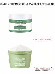 Mascarilla facial de limpieza profunda, mascarilla de barro limpiadora de poros para rostro y Body, eliminación de puntos negros, apta para piel grasa, fórmula hidratante, apta para piel seca y sensible, cuidado de la piel, cuidado facial - Gris Claro - Ver 3