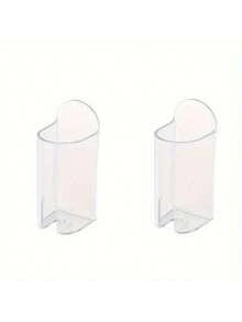 2 Self-Adhesive Electric Toothbrush Holders, Electric Toothbrush Holder,Wall-Mounted Bathroom Storage Rack, No Power Required, Easy To Install, Suitable For Christmas/Halloween Gifts And Home Bathroom Decoration In Fall Decor - Multicolor - View 5