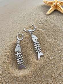 2PCSPunk Hip-Hop Style Thorn Fishbone Earrings Are Perfect For Fashion-Forward And Unique Women To Wear. They Also Make Great Small Gifts For Couples.