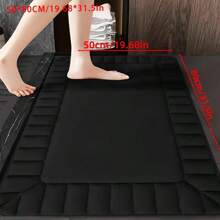 1 Stück weiche Bodenmatte, schnelltrocknender Küchenboden Teppich, rutschfester Eingangstür Läufer, bequeme Memory-Schaum gepolsterte Badezimmermatte, Haustierauflage, geeignet für Badezimmer, Schlafzimmer, Küche, Wohnzimmer, Flur, Heimdekoration, Badematte, Dekorativer Teppich, Weiche Matte