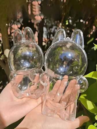 1 个透明保护性收纳盒展示盒，兼容 ，适用于毛绒玩具、装饰配件、珠宝保护套、人物配件、情人节礼物、生日派对礼物、圣诞礼物、毕业季礼物、婚礼装饰、圣诞节装饰、生日装饰、生日礼物、圣诞节餐桌装饰、圣诞节、圣诞装饰、圣诞礼物