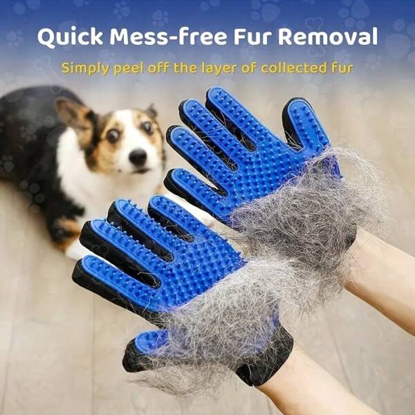 Cat Handling Gloves, Cat Hair Brush Pet Massage Gloves, Cat Bath Beauty Gloves
