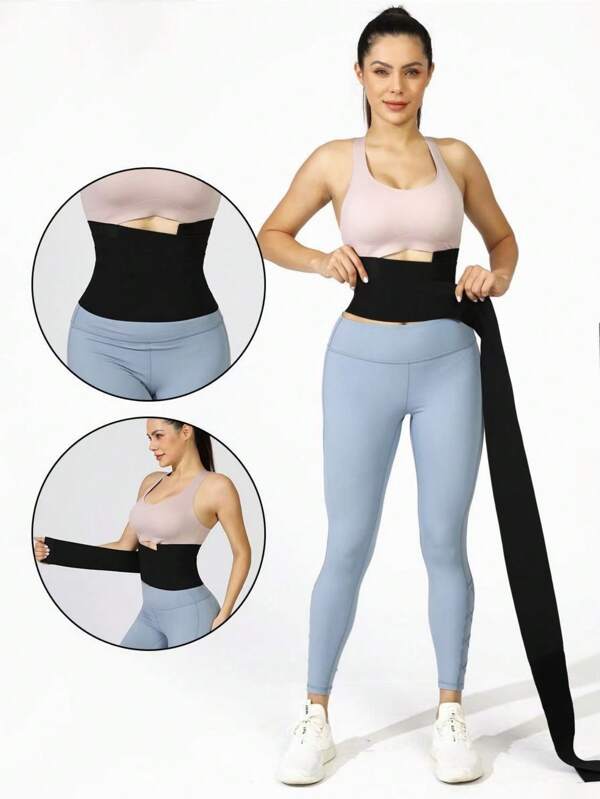 1pc Adjustable Waist Wrapping Corset Belt – Elastic Tummy Control Waist Trainer