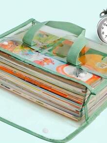 1 个透明防水可扩展文件袋，高品质便携式透明文件夹，适用于办公室、学校和毕业季、感恩节、返校礼物等活动 - 彩色 - 查看 4