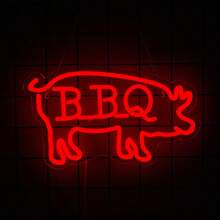 Ramen Neon Schild, lebendiges Ramen Nudel Design, BBQ LED Beleuchtung und Geschäfts Hot Dog Beleuchtungsschilder sind für Heimdekoration, Fast Food Laden, Geschäft, Küche, Schlafzimmer, Bar, Restaurant, Nudelshop Wanddekoration geeignet. USB-betrieben, wiederverwendbar und einfach zu installieren.