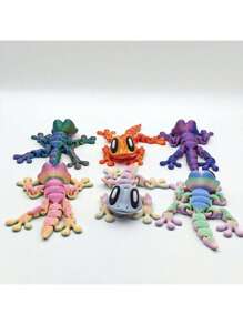 Adorno de Gecko impreso en 3D con articulaciones flexibles, apropiado para amantes y coleccionistas de geckos, ideal para decoración del hogar y oficina, perfecto como regalo de Halloween, Navidad y Acción de Gracias