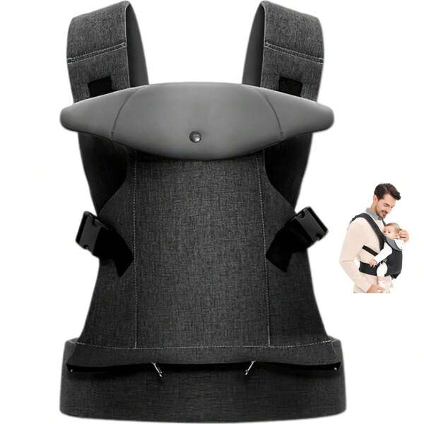 Babytrage Bauchtrage Neugeborene ab Geburt für Ergonomische Baby Carrier (für Kleinkinder 3-36 Monate (3-15kg) Reisen), mit Abnehmbarem Lätzchen Vorne Nach Hinten Tragen Babyhalter Trage