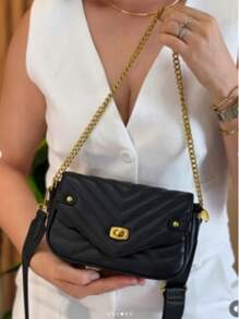 Asaloog WOMEN'S CROSSBODY BAG WITH COIN PURSE AND CHAIN HAND STRAP DC-819