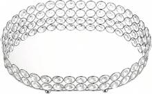 Crystal Vanity Tray Mirrored Dresser Perfume Trays For Makeup Tray Cosmetic Skin Care Storage, Jewelry Trinket Organizer Tray For Bathroom Countertop Home Decor (Medium, Silver) - Silver - View 10