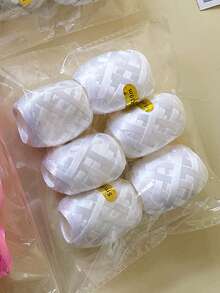 6 件/袋塑料纯色袋装橄榄球丝带婚礼派对节日装饰丝带节日必备