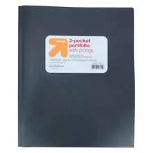 2 Pocket Plastic Folder With Prongs - Up&Up™