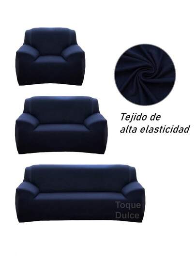 Funda de sofá de alta elasticidad en colores sólidos, lavable a máquina, fácil de instalar, suave al tacto y resistente a la suciedad. Especialmente recomendada para hogares con mascotas como gatos y perros. Ideal para salas de estar, dormitorios, oficinas y otros espacios. Disponible en varios tamaños.