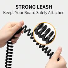1 Stück fortschrittliche Surf-Leine, TPU, schwarz, leicht, maximale Stärke, für alle Arten von Surfbrettern, Strandutensilien, Strandaccessoires, Poolschwimmhilfe