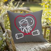2pcs,Together Is My Favorite Place To Be Couple Pillowcases - Gifts For Him And Her, Long Distance Relationships - Throw Pillow Covers