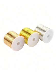 柔韧透明尼龙串珠绳，串珠线，DIY串珠线，手工发夹绕线，珠宝编织、造型、花艺包装线，适用于DIY项链、手链、耳环、珠宝制作、礼品包装、园艺工艺品等。