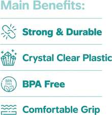 Comfy Package Plastic Cups [3 Oz - Count] – Small Disposable Drinking Cups, Mouthwash, Bathroom, Tasting & More –,-, Durable Polypropylene - 3 oz. - Trong suốt - Xem 10