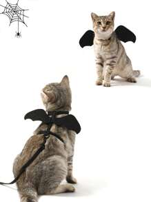 Pet Supplies, Pet Black Bat Wings, Chic And Cool Bat Transformation Costume Suitable For Small Dogs And Cats