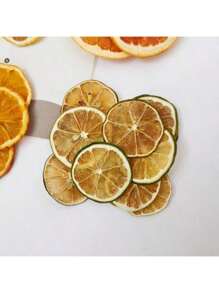 1 Pack 5/10/20/50pcs Assorted Dried Fruit Slices (Orange, Yellow Lemon, Green Lemon), Dried Flowers Decoration Materials For Wreaths, Frames, Candles, Handicraft DIY, Fragrance